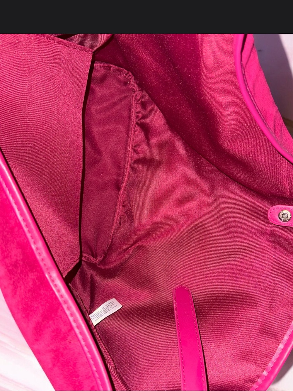Ralph Lauren Deep Raspberry Velvet tote - Picture 3 of 4
